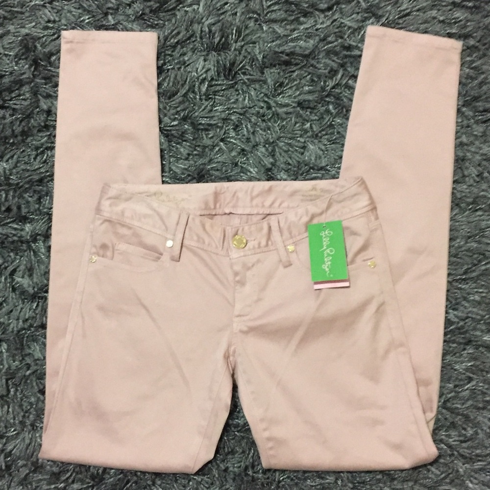 ✨HP💫 NWT Lilly Pulitzer Mauve Worth Skinny Pants - Picture 3 of 5